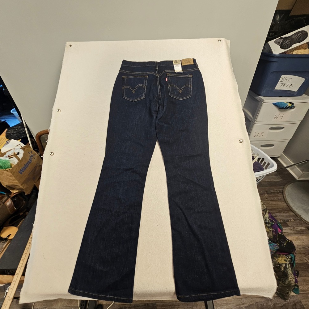 Levis 515 Boot Cut Jeans Womens 10 Medium Dark Wash Mid Rise Denim 6267